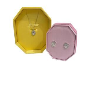 Swarovski Swan Necklace & earrings Bundle New